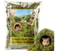 Sukh Hamster Moss - 5.6 Oz Forest Moss for Hamster Bedding Nesting Hideout Dried Moss Reptile Moss for Squirrels Hamsters Guinea Pigs Mices Small Animals Cage Accessories