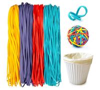 Sukh Large Rubber Bands -150PCS Extra Large Rubber Bands for Home Kitchen Office,7 Inches Long Rubber Bands Huge Rubber Band Heavy Duty Rubber Band Elastic Band Jumbo Rubber Band Four Colors