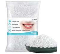 Sukh Malleable Artificial Tooth Beads, Tooth Repair Kit, Tooth Repair Beads, Replacement Thermal Beads for DIY Tooth Filling, Halloween Vampire Teeth, Great for Chipped, Cracked Teeth, 411g