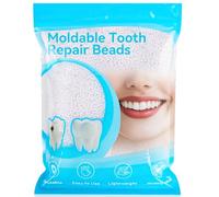 Sukh Moldable False Teeth Beads - Tooth Filling Repair Kit,Repair Replacement Thermoplastic Beads,Plastic Pellets for DIY Tooth Filling,Halloween Vampire Teeth Fangs