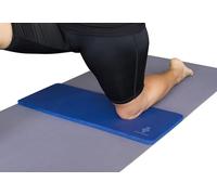 SukhaMat Yoga Knee Pad - NEW! 15mm (5/8") Thick - The best yoga knee pad for a pain free practice. Cushions pressure points. Complements your full-size yoga mat. (Dark Blue)