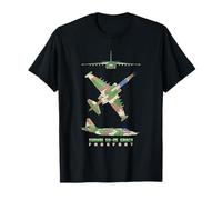 Sukhoi Su-25 Grach Russian Jet Plane Diagram T-Shirt