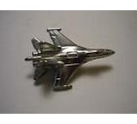 Sukhoi Su-27 Flanker c150 plane jet Made from Solid Fine English Pewter Pin Lapel badge POSTED BY US GIFTS FOR ALL 2016 FROM DERBYSHIRE UK