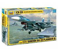 Sukhoi Su-33 Flanker-D Russian Navy Fighter Plastic Kit 1:72 Model ZVEZDA
