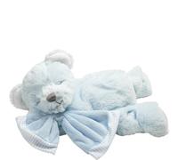 Suki Baby Hug-a-Boo Super Soft Plush Musical Sleeping Bear with Soft Boa Blankie, Blue