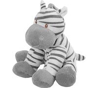 Suki Baby Medium Zooma Soft Boa Plush Toy with Embroidered Accents (Zebra),Grey,white,Medium (Pack of 1)
