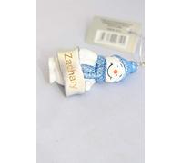 Suki Cute Blue Snowman Bauble Hanging Decoration Ornament with laser engraved name - personalised