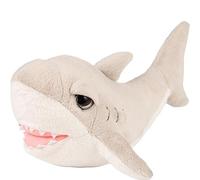 Suki Gifts International, Medium Flossy Shark, Grey Plush Toy, 26cm, 14486, Grey & White