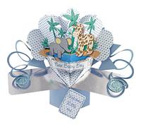 Suki Gifts International Pop Up Card JF Baby Boy, Multi-Colour, 13 x 21 x 19 cm