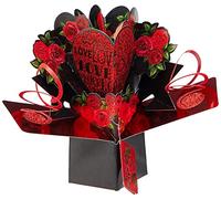 Suki Gifts International Pop Up Card Love & Roses, Multi-Colour, 13 x 21 x 19 cm (19411)