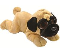 Suki Gifts Li'L Peepers Cats and Dogs Pippin Pug Dog Soft Boa Plush Toy (Medium, Beige/Brown)