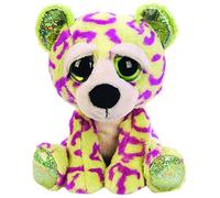 Suki Gifts Lil Peepers Fun Sasha Leopard Plush Toy with Green Sparkle Accents (Medium, Gree/Purple)