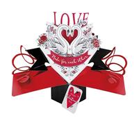 Suki Gifts Novelty Valentines 3D Pop Up Card - Made For Each Other Suki Gifts Multicolor