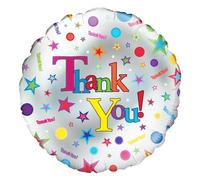 Suki Gifts S9022874 Thank You Thank You Foil Balloon Helium Multicoloured