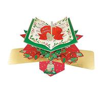 Suki Gifts XPOP057 Pop Up Christmas Music Note Greeting Card, Multi-Colour