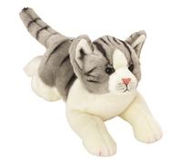 Suki Gifts Yomiko Classics Cats Tabby Cat (Medium, Grey/White) - Plush Soft Toy
