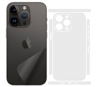 SUKIDIOVQ 2 Pack for iPhone 15 Pro Max Sticker Skin Wrap Transparent Matte Carbon Fiber Sparkle Vinyl Slim Ultralight Decal Glass Protector Film Protective