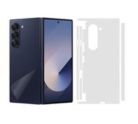 SUKIDIOVQ 2 Pack for Samsung Galaxy Z Fold 6 Skin Wrap Using 3M Phone Sticker Transparent Matte One-Piece Film Vinyl Ultra Decal Glass Protector for Back Hinge Side Borders Camera