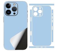 SUKIDIOVQ for 2 Pack iPhone 16 Pro Max Skin Wrap Phone Sticker 3M Vinyl Ultra Thin Slim Ultralight Decal Glass Protector Film Protective Back Side Borders Camera Frame Black Multiple Color