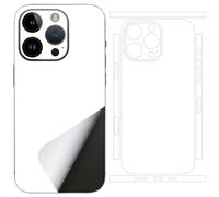 SUKIDIOVQ for 2 Pack iPhone 16 Pro Skin Wrap Phone Sticker 3M Vinyl Ultra Thin Slim Ultralight Decal Glass Protector Film Protective Back Side Borders Camera Frame Black Multiple Color