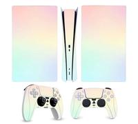 SUKIDIOVQ Full Set Skin Sticker for PS5 Digital Edition Console Skin Wrap Protective Cover Decal Sticker Wrap Vinyl Gradient Pattern