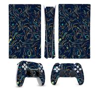 SUKIDIOVQ Full Set Skin Sticker for PS5 Digital Edition Console Skin Wrap Protective Cover Decal Sticker Wrap Vinyl Cool Pattern