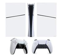 SUKIDIOVQ Full Set Skin Sticker for PS5 Slim Digital Edition Console Skin Wrap Protective Cover Decal Sticker Wrap Vinyl Transparent