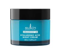 Sukin - Aquaboost 3D Hyaluronic Acid Water Gel Cream - Paraben Free Night Moisturiser - Night Hydrating Face Cream - Skin Care, 24-Hour Hydration - 120ml