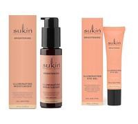 Sukin Brightening Illuminating Eye Gel 15ml & Moisturiser 60ml (RRP 33.90)