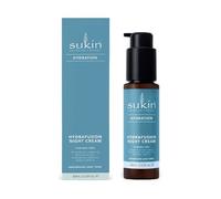 Sukin Hydration Hydrafusion Night Cream 60ml - with Bio Marine Blend; cruelty free & vegan friendly - provides deep hydration lasting for 72 hours.