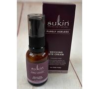 Sukin Purely Ageless Reviving Eye Cream, Paraben Free, All Skin Types 25ml