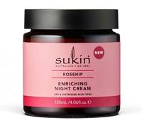 Sukin Rosehip Enriching Night Cream 120ml - with Rosehip Oil & Vitamin C; cruel