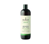 Sukin Signature Soap-Free Botanical Body Wash 500ml - gently cleanses and purify the skin without drying - with Aromatic Botanicals and Essential Oils; cruelty free & vegan friendly.