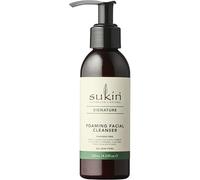 Sukin Signature Foaming Facial Cleanser 125ml - with Witch Hazel & Green Tea; cruelty free & vegan friendly - gently cleanses skin, removes make-up, dirt build-up and sebum.