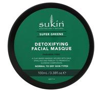 Sukin Super Greens Detoxifying Clay Masque 3.38 Fl. Oz.