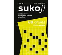 Sukoji: Le nouveau jeu entre mots fléchés et sudoku - Expert - Vol. 2 - 88 puzzles