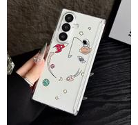 sukoly Compatible with Samsung Galaxy Z Fold 4 Clear Case,Cute Astronaut Pattern Ultra-Thin Slim Fit Cover,Transparent Crystal PC Anti Yellowing Protective Shockproof Phone Case,Astronaut A150