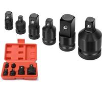 Sukudon Impact Socket Adaptor Set, Socket Wrench Adapters, 6 Pcs Reducer Adapter for Converter Set 1/4" 3/8" 1/2" 3/4"