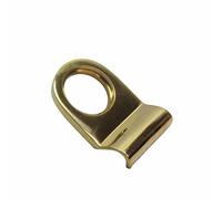 SUL Cylinder Door Pull, Essentials Rim Cylinder for Front Latch, Security and Easy Closing With Curved Finger Grip, Suitable for Wooden Doors (Brass)