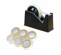 SUL Heavy Duty Sellotape Tape Dispenser Cellotape Dispencer with Anti Slip Rubber Bas
