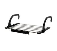 SUL Radiator Airer Clothes Towel Drying Rail 6 Bar Foldable Laundry Rack GREY