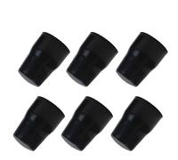 SUL Radiator Valve Cap, Universal Radiator Valve Caps Replacement Push-Fit Black Plastic Radiator Cap (6)