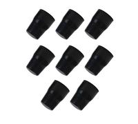 SUL Radiator Valve Cap, Universal Radiator Valve Caps Replacement Push-Fit Black Plastic Radiator Cap (8)