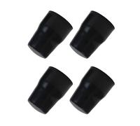 SUL Radiator Valve Cap, Universal Radiator Valve Caps Replacement Push-Fit Black Plastic Radiator Cap (4)