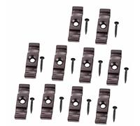 SUL Turn Button Latch, for Gates and Shed Door Turn Button Latch, Rabbit Hutch Cages, Thumb Turn Button with Fixing Screw - 50 mm (10)