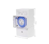 SUL181H SUL181D Mechanical Timer Time Switch Relay Electrical Programmable Timer 24 hour Din Rail Timer Switch AC220V(SUL 181 h)
