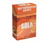 Sula Butterscotch Drops, Sugar Free Boiled Sweets, 42 g (14-Pack)