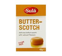 Sula - Butterscotch Sweets - Sugar Free - 42g x 14