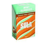 Sula Mint Humbugs, Sugar Free Boiled Sweets with Natural Flavour, 42 g (Pack of 14)
