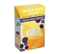 Sula Mixed Fruit Drops, Sugar Free Boiled Sweets with Natural Flavour, 42 g (Pack of 14)